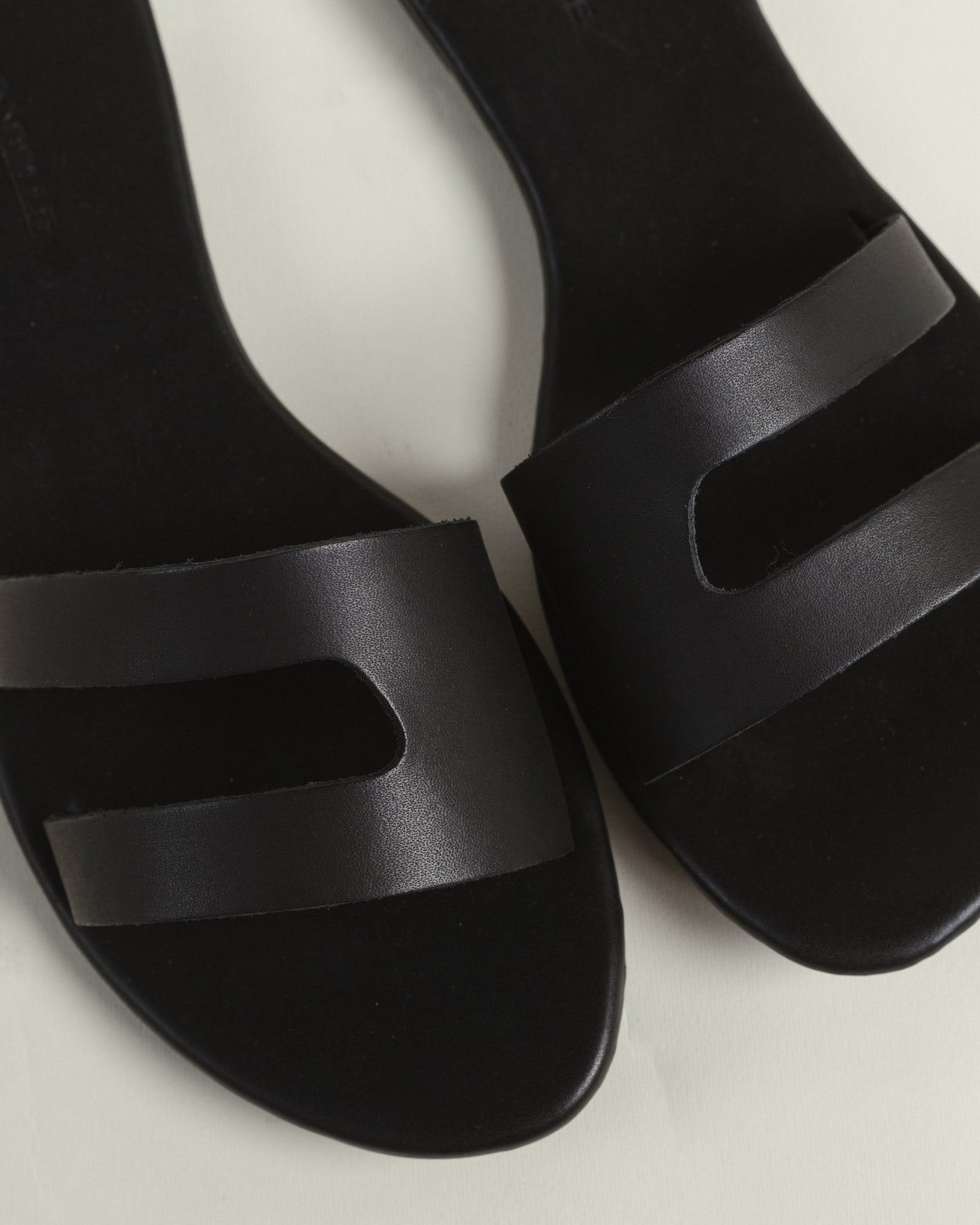 Athena Slides in Flat Black