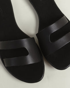 Athena Slides in Flat Black