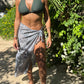 Grey Bandana Sarong (with slit )