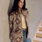 Ying-Yang Blanket Cardigan in Beige