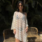 Elena off-shoulder cover up in Off-White