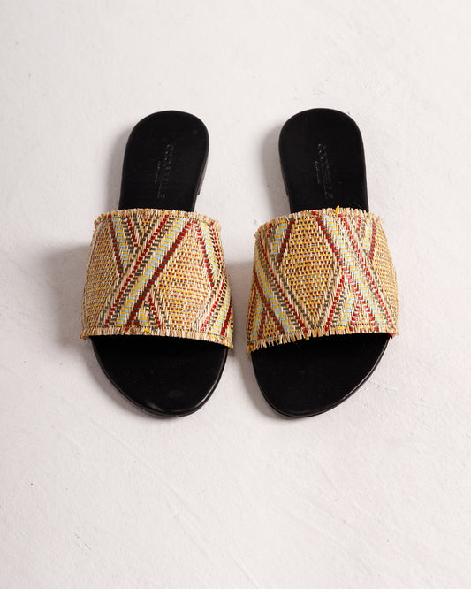 Iris in “Bali” Woven Straw