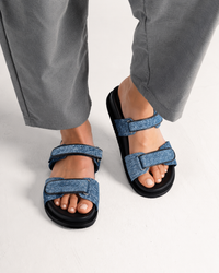 Ksandra Slides light blue