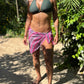 Plum Chevron Weave Sarong (short)