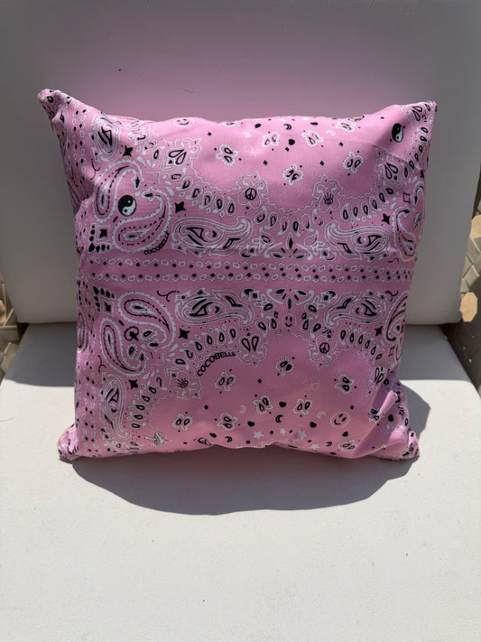 Bandana Pillow in Pink