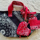 Red Bandana Heart - Bag Charms (set of 2)