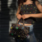 The Mini Basket in leopard