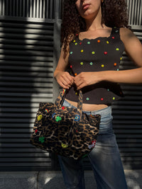 The Mini Basket in leopard