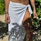 White Star Sarong (with slit)