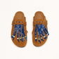 Milah Bandana-Fringe in Brown 100% Genuine Suede leather
