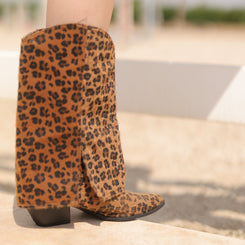 Western Boots in Leopard ** Clearance Final Sale**