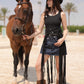 Fringe Studded Belt in Black (PREORDER: OCTOBER 8)