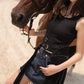 Fringe Studded Belt in Black (PREORDER: OCTOBER 8)