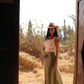 Double Buckle Skirt in Olive Green (PREORDER OCTOBER 8)