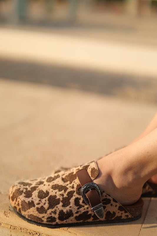 Milah Western in Honey Cow Hair Print