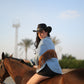 Western Jacket with Fringe in Light Denim Wash