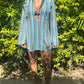 Salina’s Beachdress in Blue chevron weave
