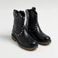 Western Boot in 100% Genuine Black Leather (Girls)