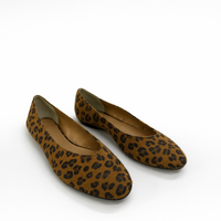 Jackie-O Ballerina in Leopard Hair Print (Final Sale)