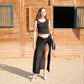 Double Buckle Skirt in Black (PREORDER OCTOBER 8)