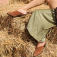 Western Heel Mule in Studded Brown (PREORDER: Shipping by October 8)