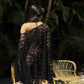 Elena off-shoulder cover up in Black