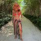 Espresso Chevron Weave Sarong