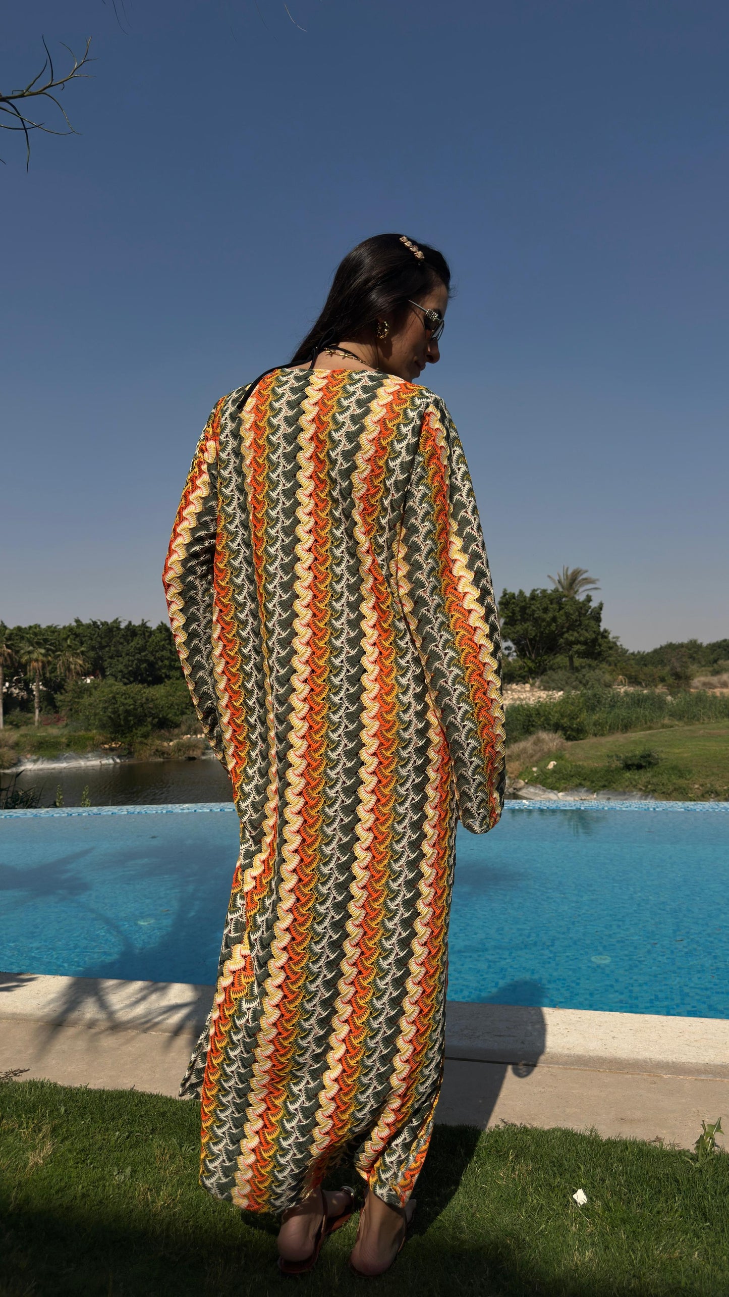 Salina’s Maxi dress in Orange-twist