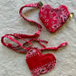 Red Bandana Heart - Bag Charms (set of 2)