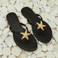 Inez Slippers in Gold Star-Fish