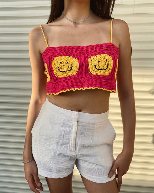 Smile Crochet Top