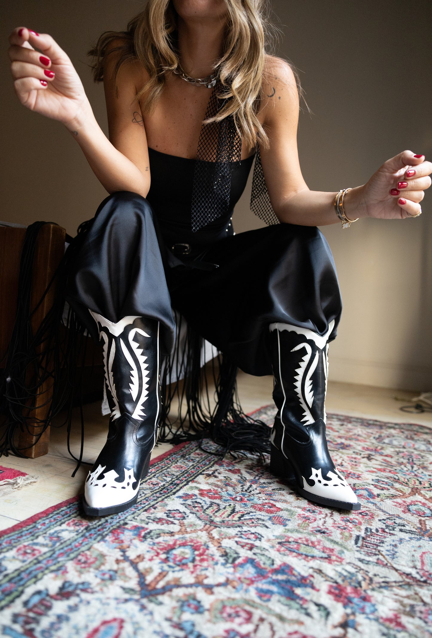 Rodeo Noir Cowboy Boot ( x SATISFASHION)