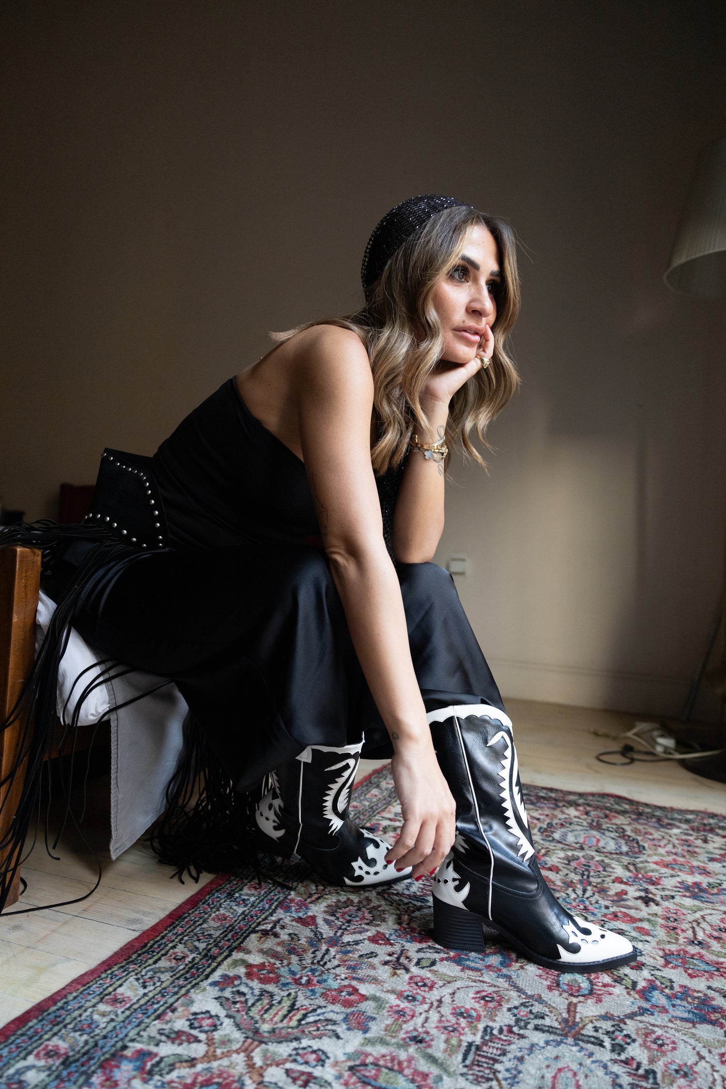 Rodeo Noir Cowboy Boot ( x SATISFASHION)