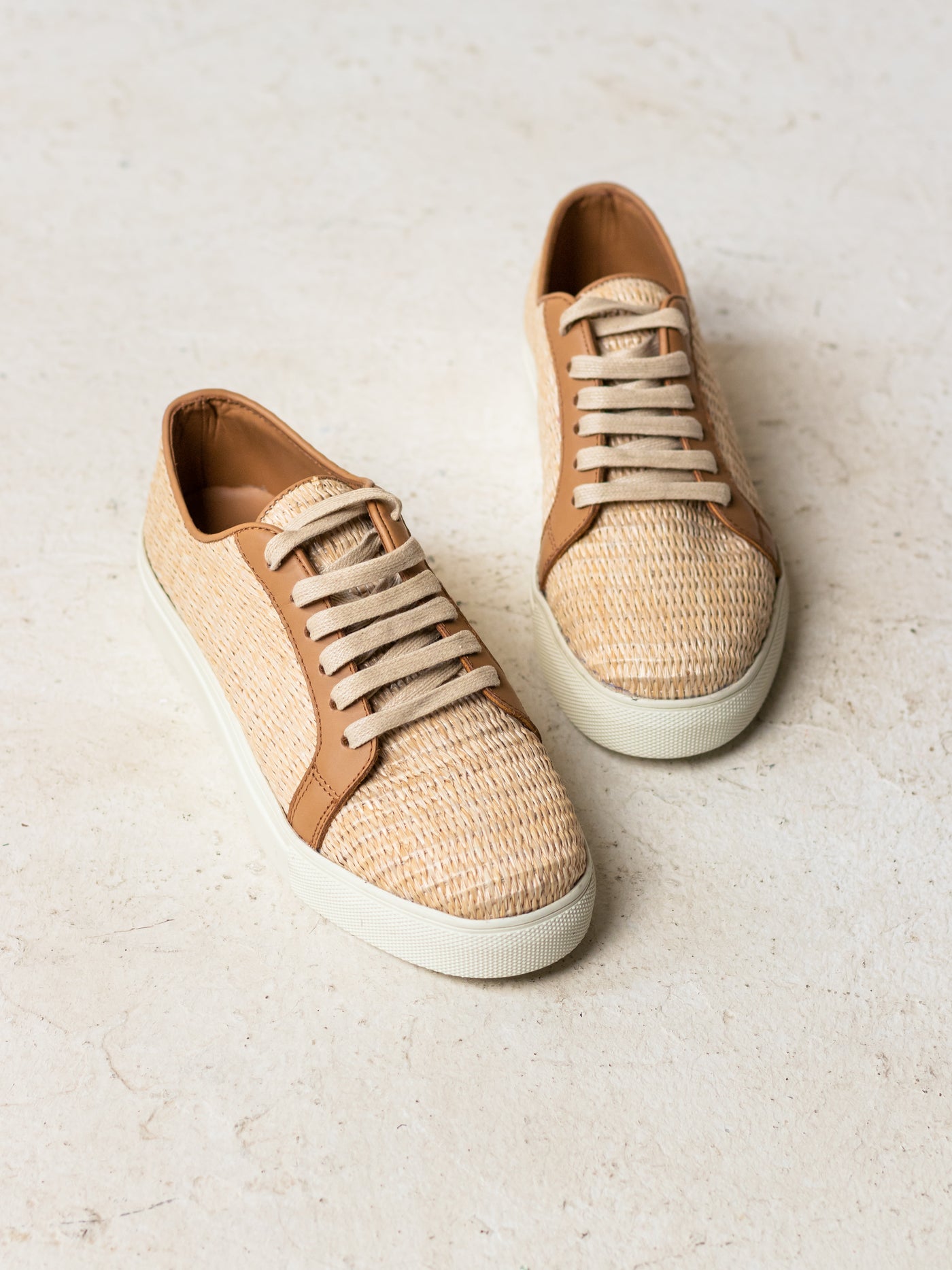 Marcy Sneaker in Raffia