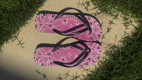 Flip-Flops in Pink Bandana
