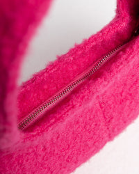 Abby diamanté shoulder bag in pink fuzz by COCOBELLE, view 3