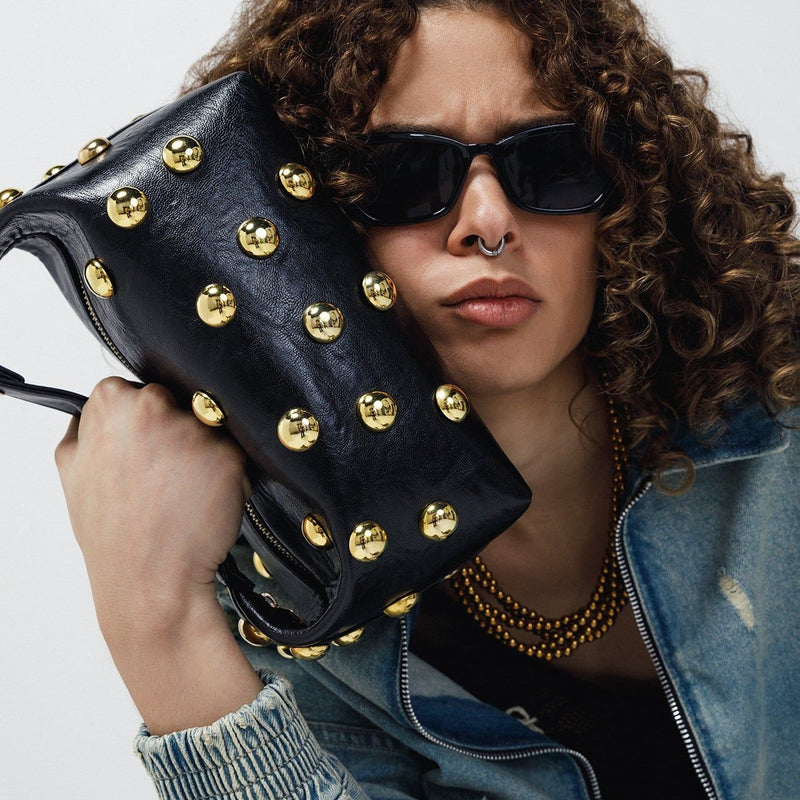 Bric in Black & Gold Eyelets