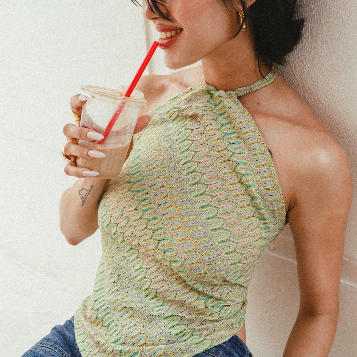 Ella handkerchief top in Sorbet Dreams by COCOBELLE