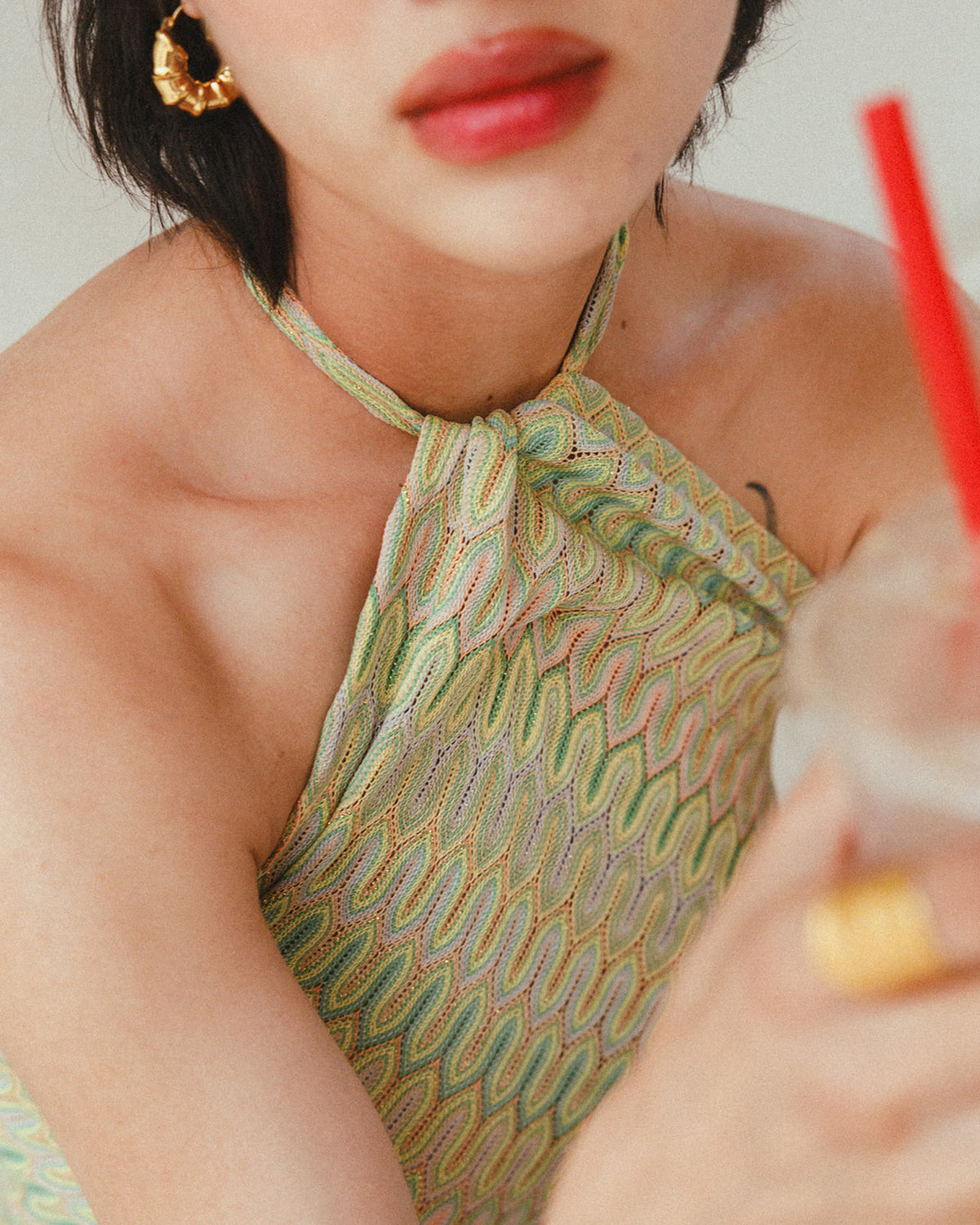Ella handkerchief top in Sorbet Dreams by COCOBELLE, view 3