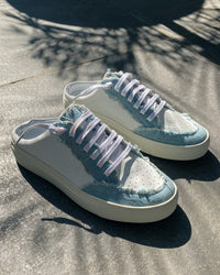 Marcy Retro Denim Mule Sneakers