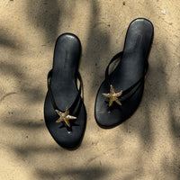 Inez Slippers in Gold Star-Fish by COCOBELLE, view 2