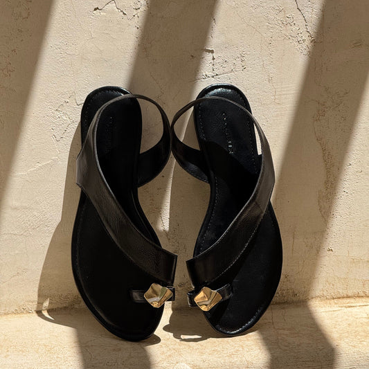 Leena Sandals in Black by COCOBELLE