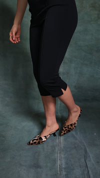 Iconic Kitten-heel Mules in Leopard