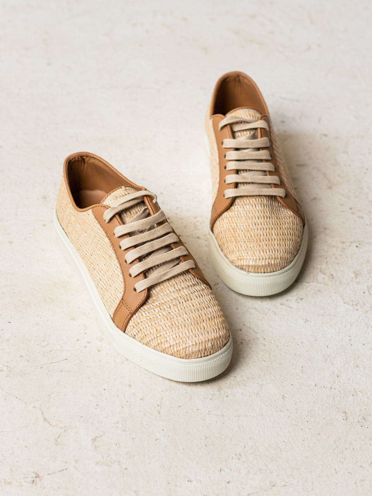 Marcy Sneaker in Raffia by COCOBELLE, view 2