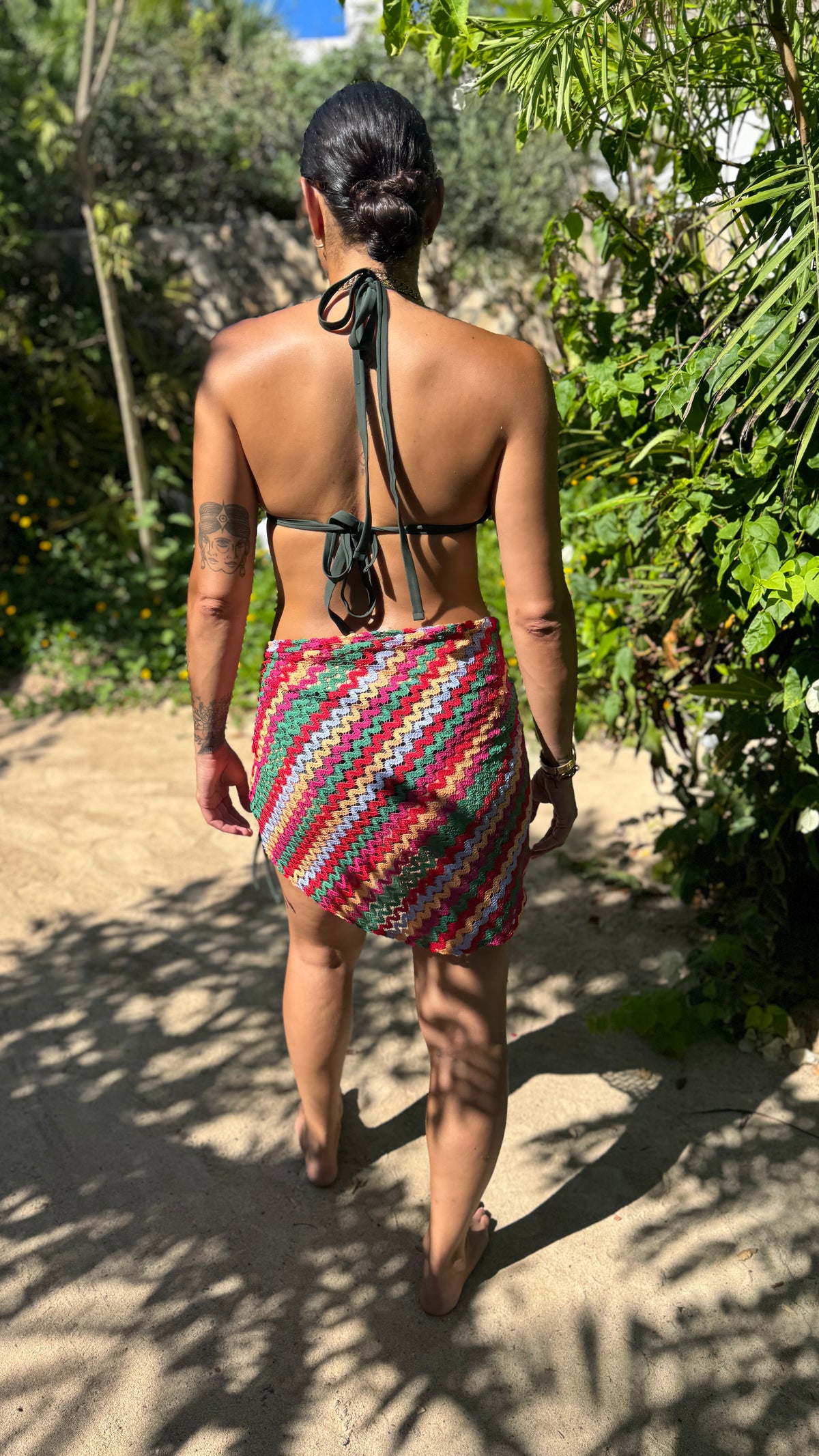 Rio weave short sarong by COCOBELLE, view 2