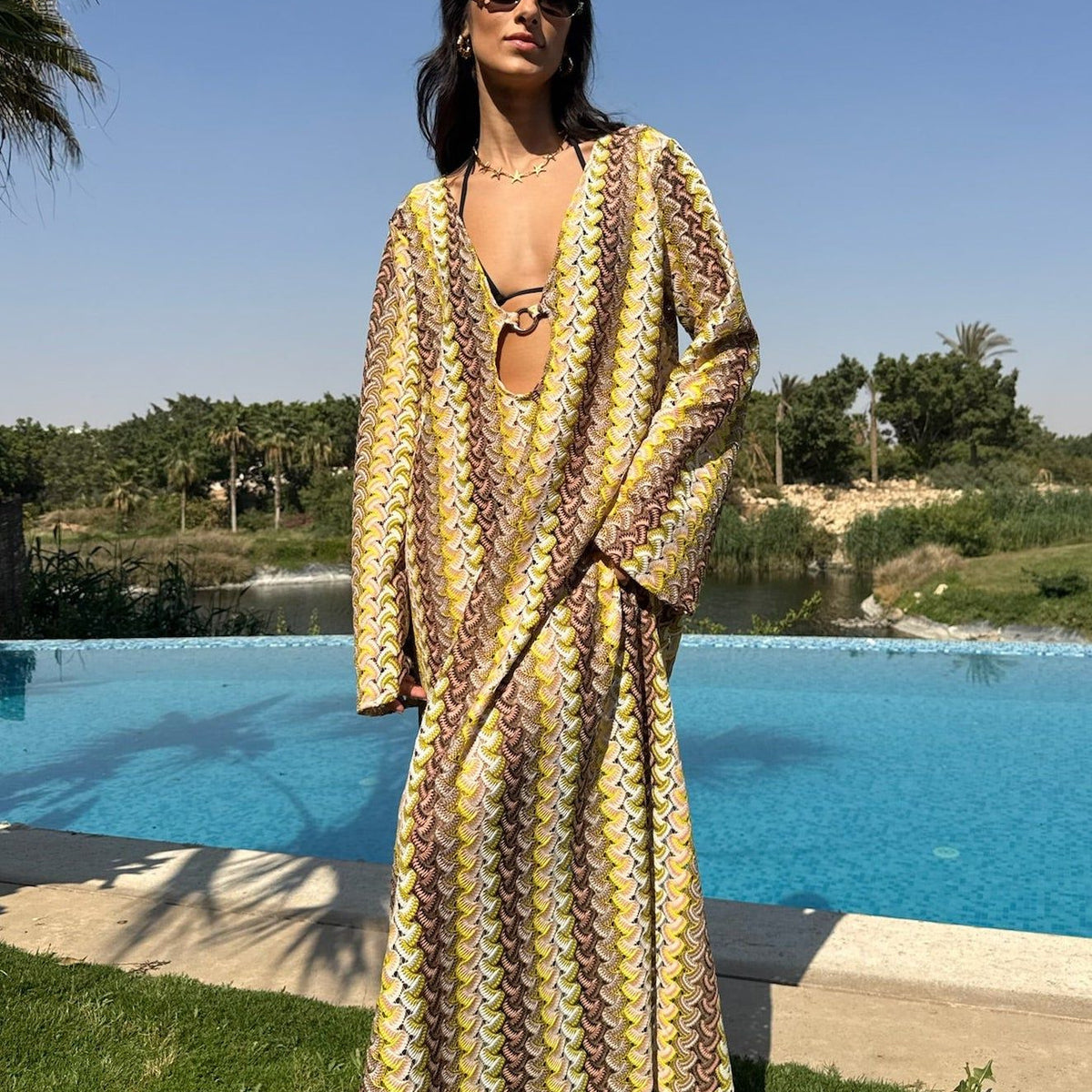 Salina's maxi dress in yellow by COCOBELLE