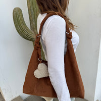 Suzan shoulder bag in brown by COCOBELLE, view 4