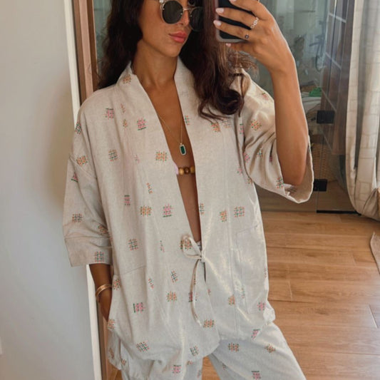 XO-XO linen It-Girl set by COCOBELLE